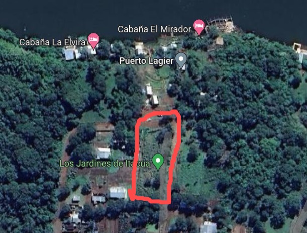 TERRENO en VENTA. CANDELARIA (PUERTO LAGIER). A 50 mts del rio.