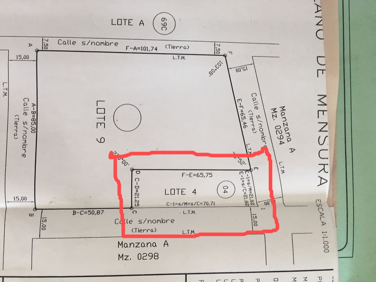 TERRENO en VENTA. CANDELARIA (PUERTO LAGIER). A 50 mts del rio.